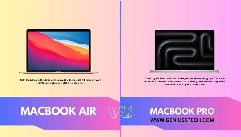 macbook pro and air difference